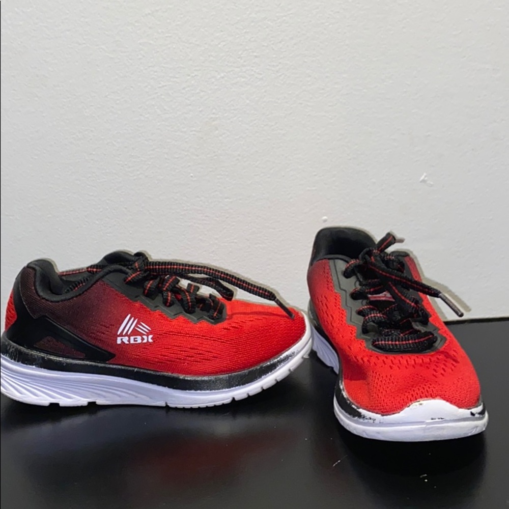 SOLD Toddler boys 11.5 RBX red and black sneakers